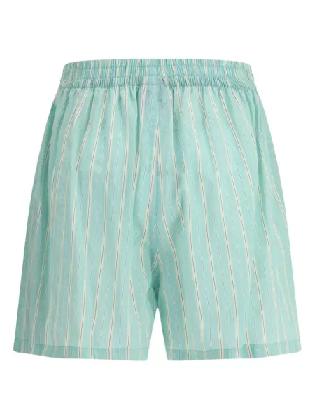 Pantaloni scurți Balenciaga cu dungi verde