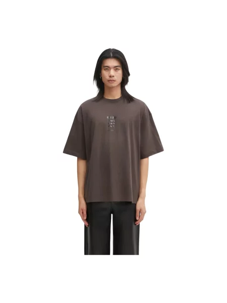 VETEMENTS t-shirt Bats Logo Regular z nadrukiem brązowy