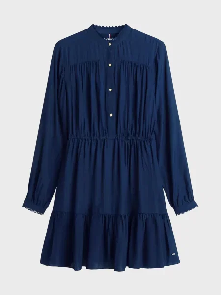 Жаккардовое платье Tommy Hilfiger синее
