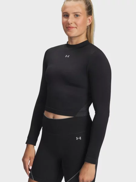 Безшовний лонгслів Under Armour чорний
