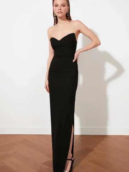 Rochie de seară Trendyol negru