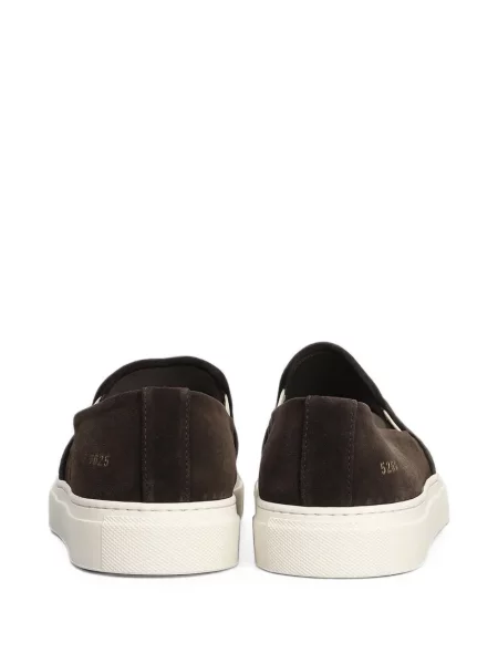 Chiloți Common Projects din piele de căprioară slip-on maro