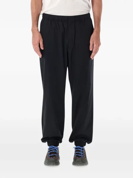 Pantaloni Moncler alergare cu autograf negru