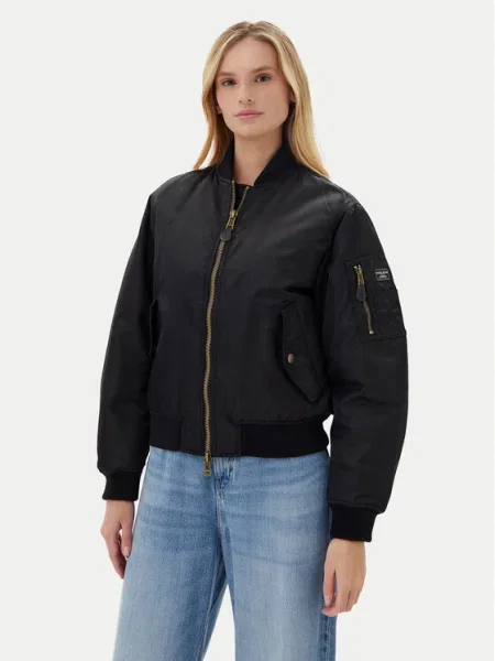 Guess Jeans Geacă bomber negru