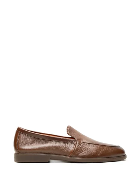 Pantofi loafer Santoni din piele maro