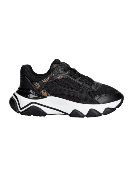 Sneakersy Guess na platformie czarne