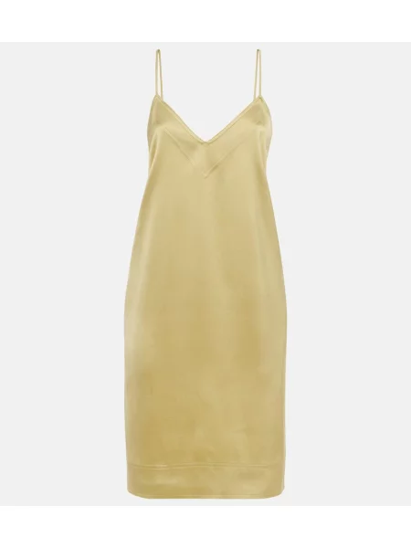 Rochie Toteme din satin de costum verde