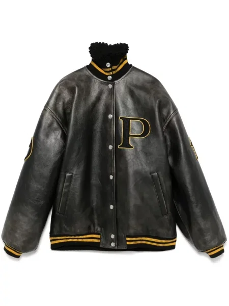 Geanta de piele Prada negru