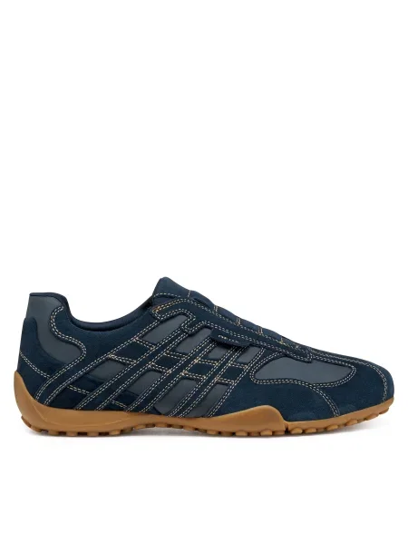 Pantofi Geox cu model piele de șarpe albastru