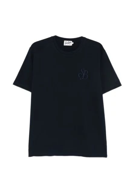 Tricou Mc2 Saint Barth cu broderie albastru