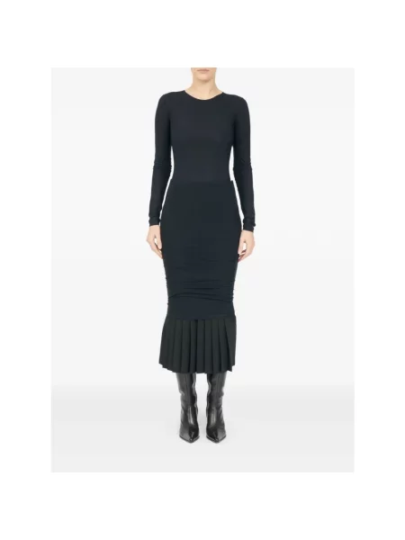 Spódnica Mm6 Maison Margiela biznesowa czarna