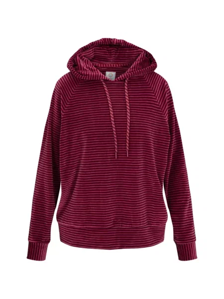 Aksamitna bluza z kapturem Pip Studio czerwona