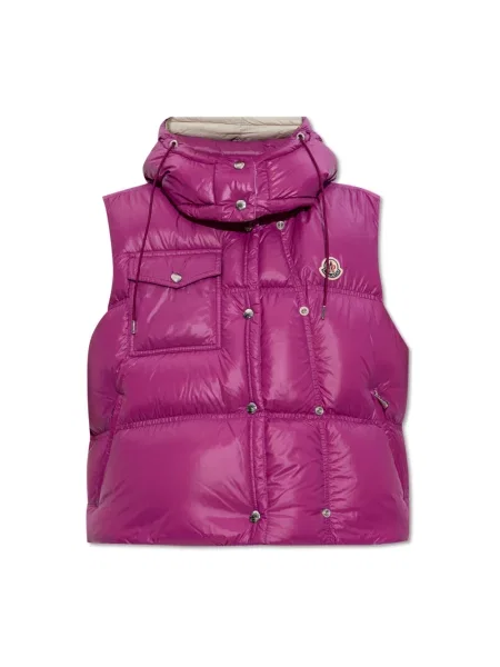 Kamizelka puchowa Moncler różowa