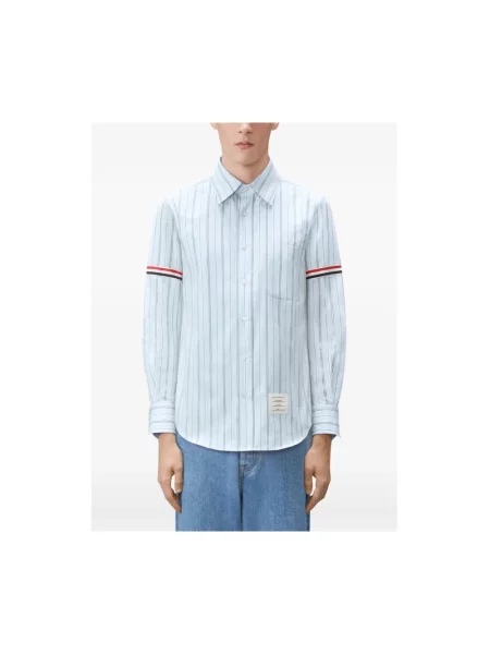Koszula Thom Browne w paski niebieska