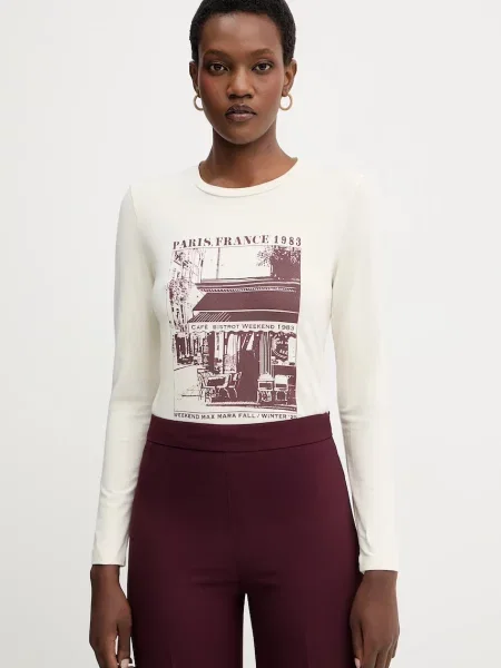 Weekend Max Mara longsleeve ALIAS beżowy