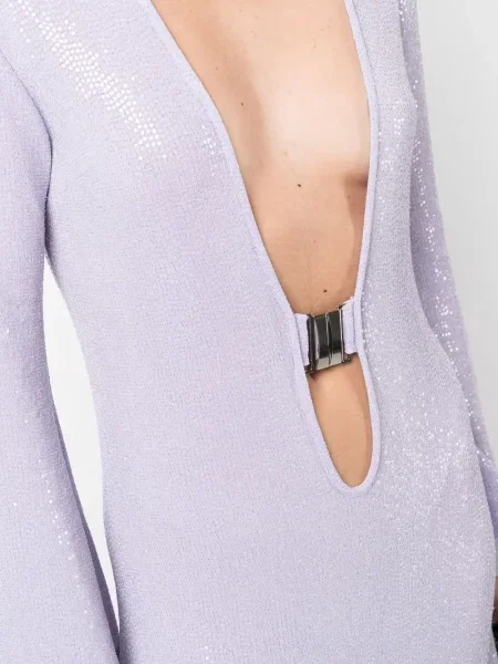 Rochie Dodo Bar Or cu paiete de costum violet