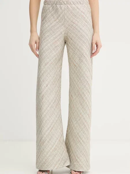 Forte Forte pantaloni argintiu