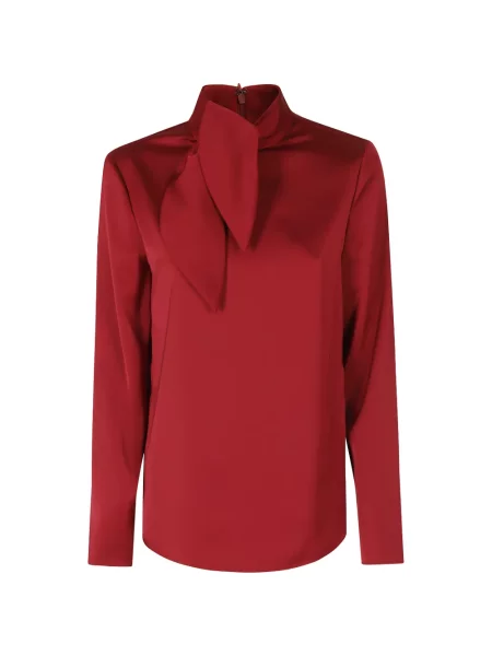 Bluză Emporio Armani cu funde roșu