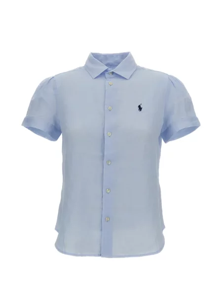 Scurt cămașă Polo Ralph Lauren cu broderie albastru