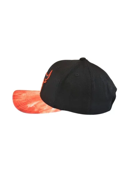 Șapcă Mitchell & Ness tie dye cu legături roșu