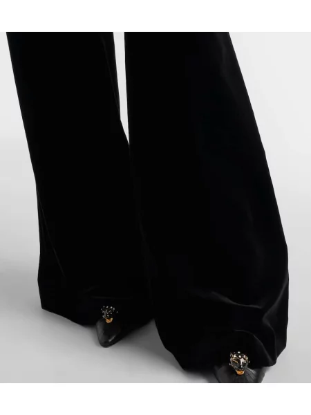 Pantaloni Valentino de catifea negru