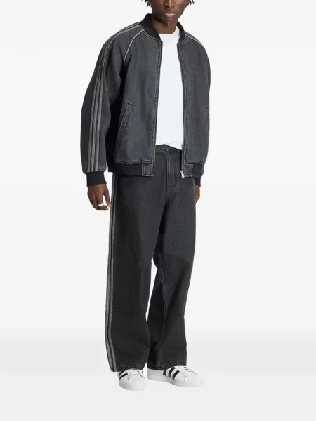 Tiesūs džinsai Adidas juoda