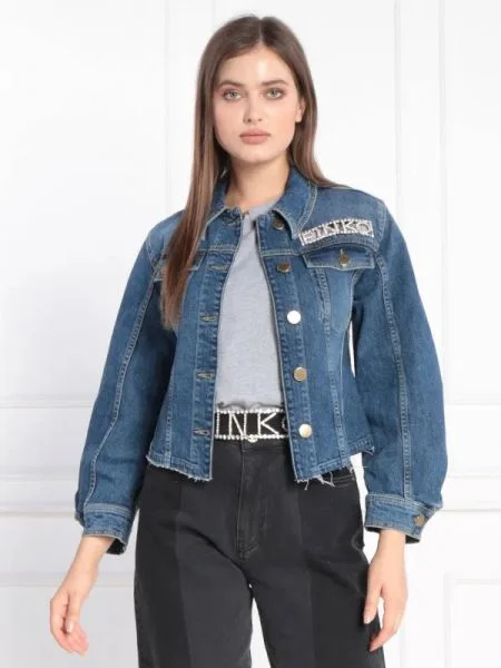 Pinko Farmer kabát | Cropped Fit kék