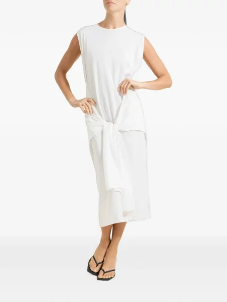 Rochie midi Toteme cu legături alb