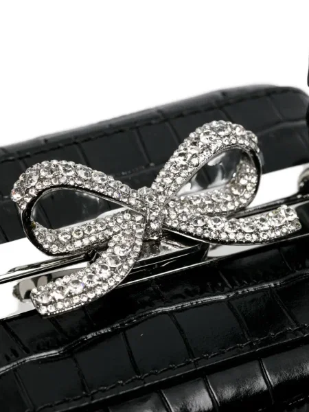 Geantă Self-portrait cu funde negru