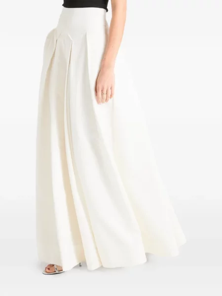 Fusta maxi Temperley London alb