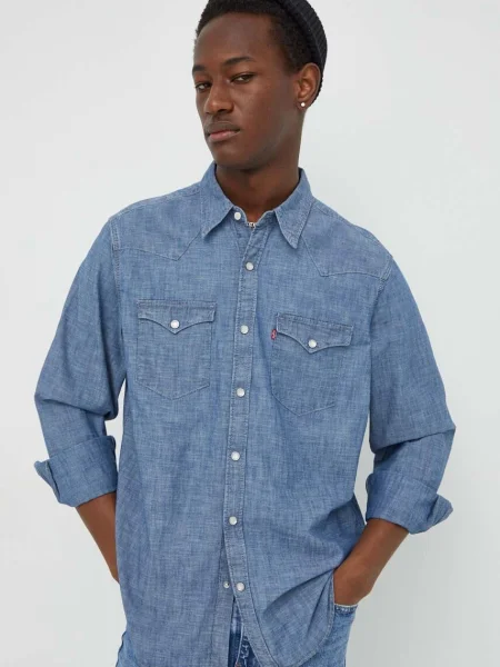 Levi's camasa din barbati cu guler clasic regular violet