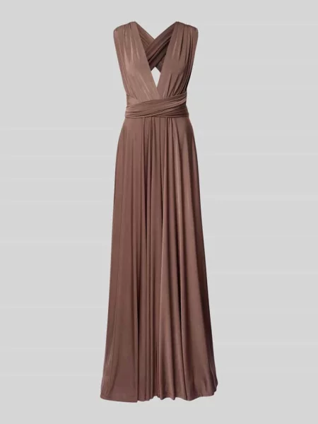 Długa sukienka z głębokim dekoltem w serek Rose Avenue