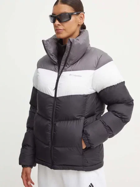 Columbia geaca Puffect Colorblock femei de iarna negru
