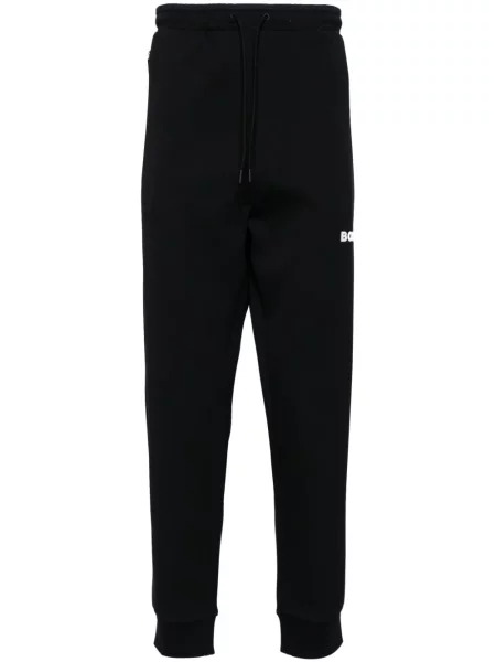 Pantaloni Boss cu imagine albastru