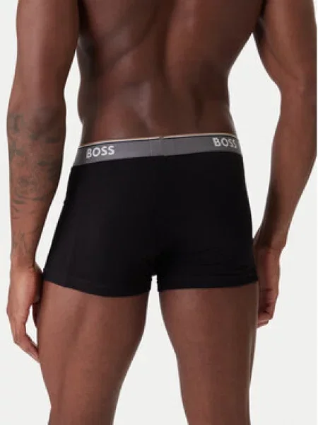 BOSS Boksarice Power / črna / bela siva