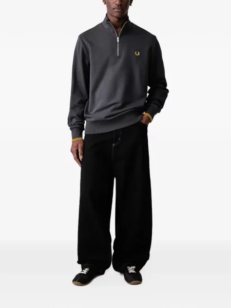 Πουλόβερ Fred Perry με κέντημα γκρι