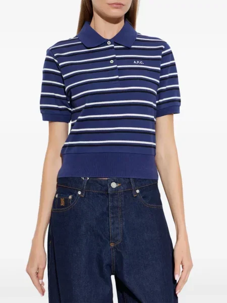 Top A.p.c. cu dungi albastru