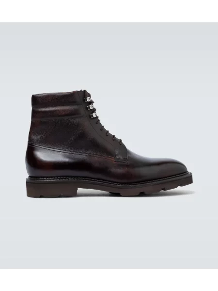 Usnjene gležnjarji John Lobb rjava