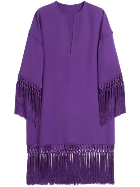 Rochie midi Valentino Garavani până la genunchi de costum violet