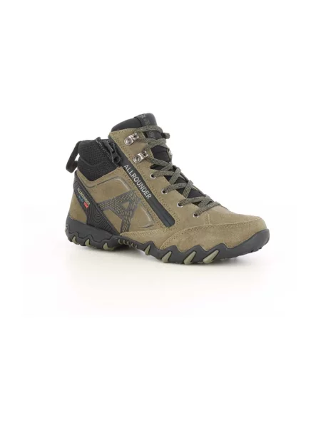 Botki Allrounder skórzane zielone