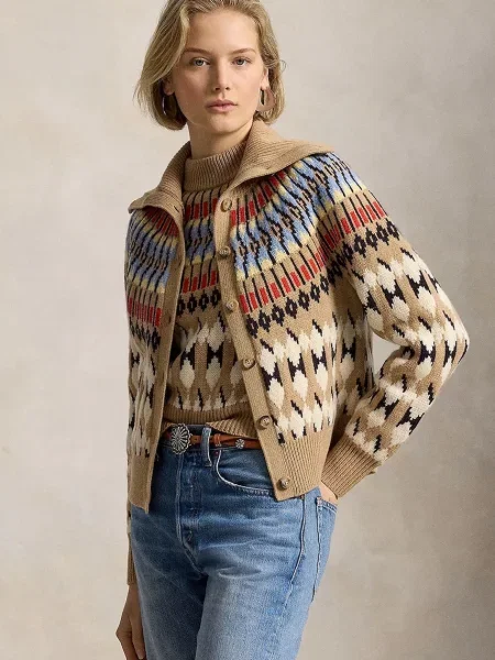 Polo Ralph Lauren cardigan pentru femei din lână