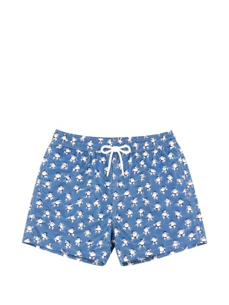 Slip de baie Mc2 Saint Barth cu imagine cu cordon albastru