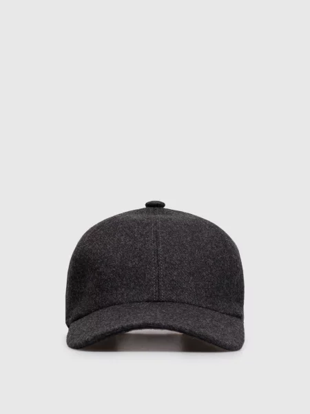 Кепка з вовни і кашеміру Cashmere&whiskey сіра