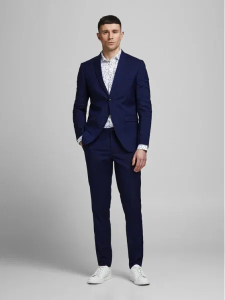 Jack&Jones Costum Franco Bleumarin Super albastru