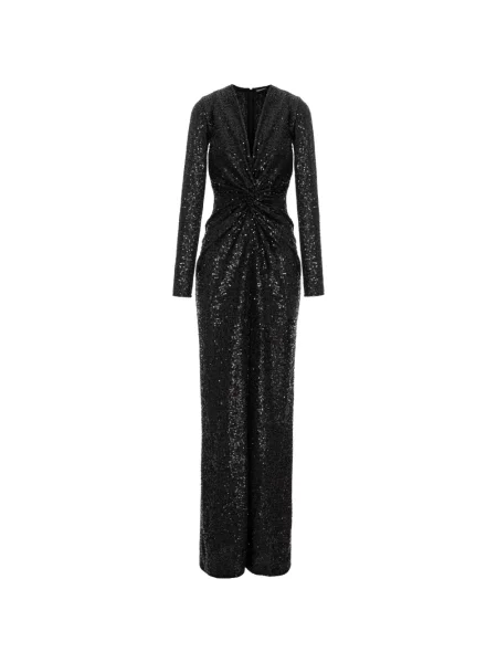 Rochie maxi Roserry cu paiete negru