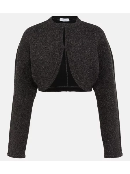 Pulover Alaïa de lână negru