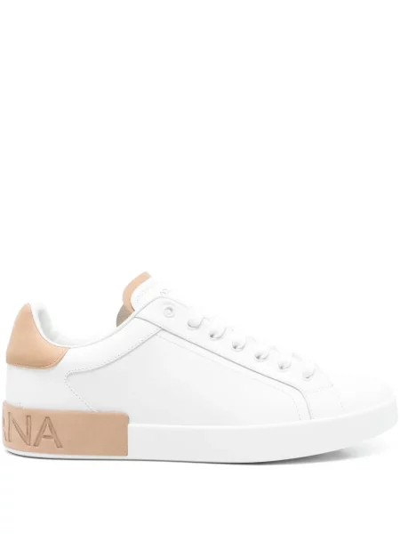 Sneakerși Dolce & Gabbana Portofino din piele alb