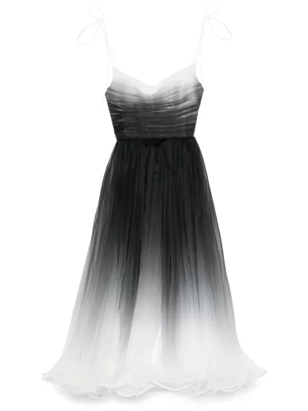 Maksi sukienka maxi Ana Radu gradientowa garniturowa biała