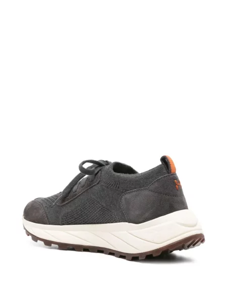 Sneakerși Henderson Baracco din piele de căprioară gri