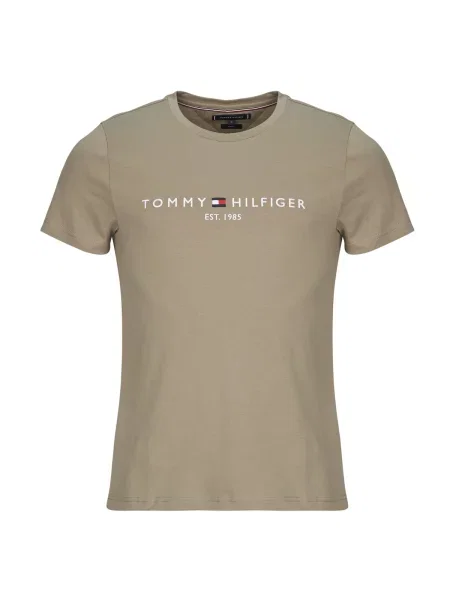 Majica Tommy Hilfiger s autogramom bež